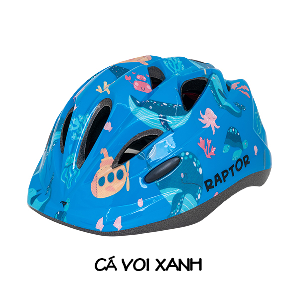 Nón Bảo Hiểm Xe Đạp Trẻ Em 5 - 10 tuổi (48-56cm) RAPTOR K2 Bicycle Helmet